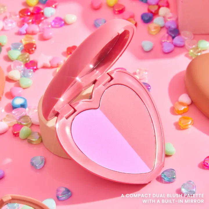 image: The Heart Blush Duo in the shade Miss Dolly.